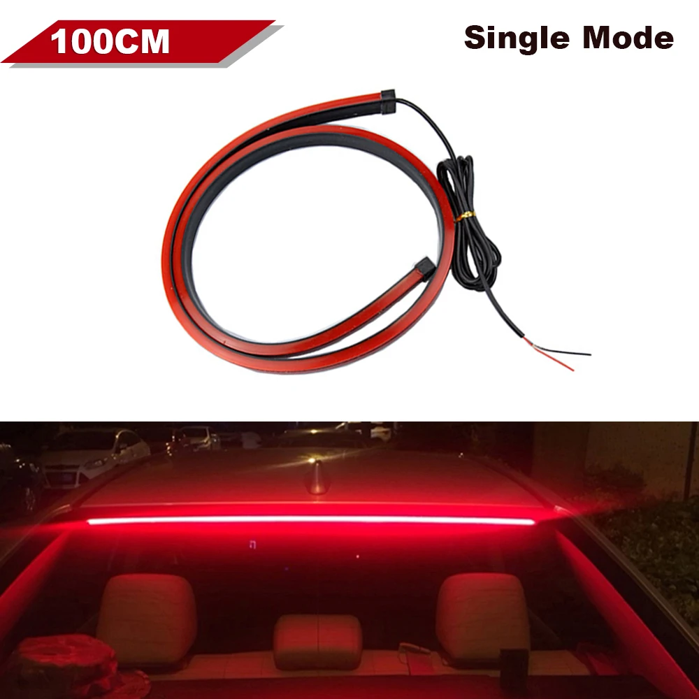 

100 см автомобильный третий стоп-сигнал, несколько/одинарных режимов, гибкие дополнительные стоп-сигналы, полоса заднего фонаря для грузового прицепа