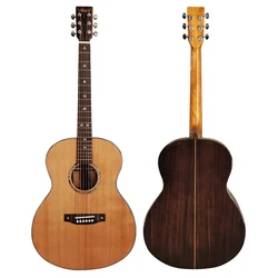 

Factory high grade custom accept solid top acoustic guitar with gloss painting