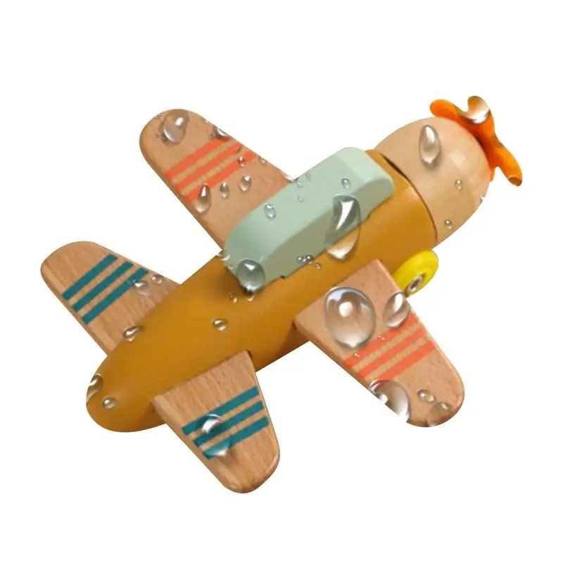 

Wood Airplane Kits Cartoon Simulation Transportation Airplane Model Glider Building Block Toy Educational Toy Model For Boys And