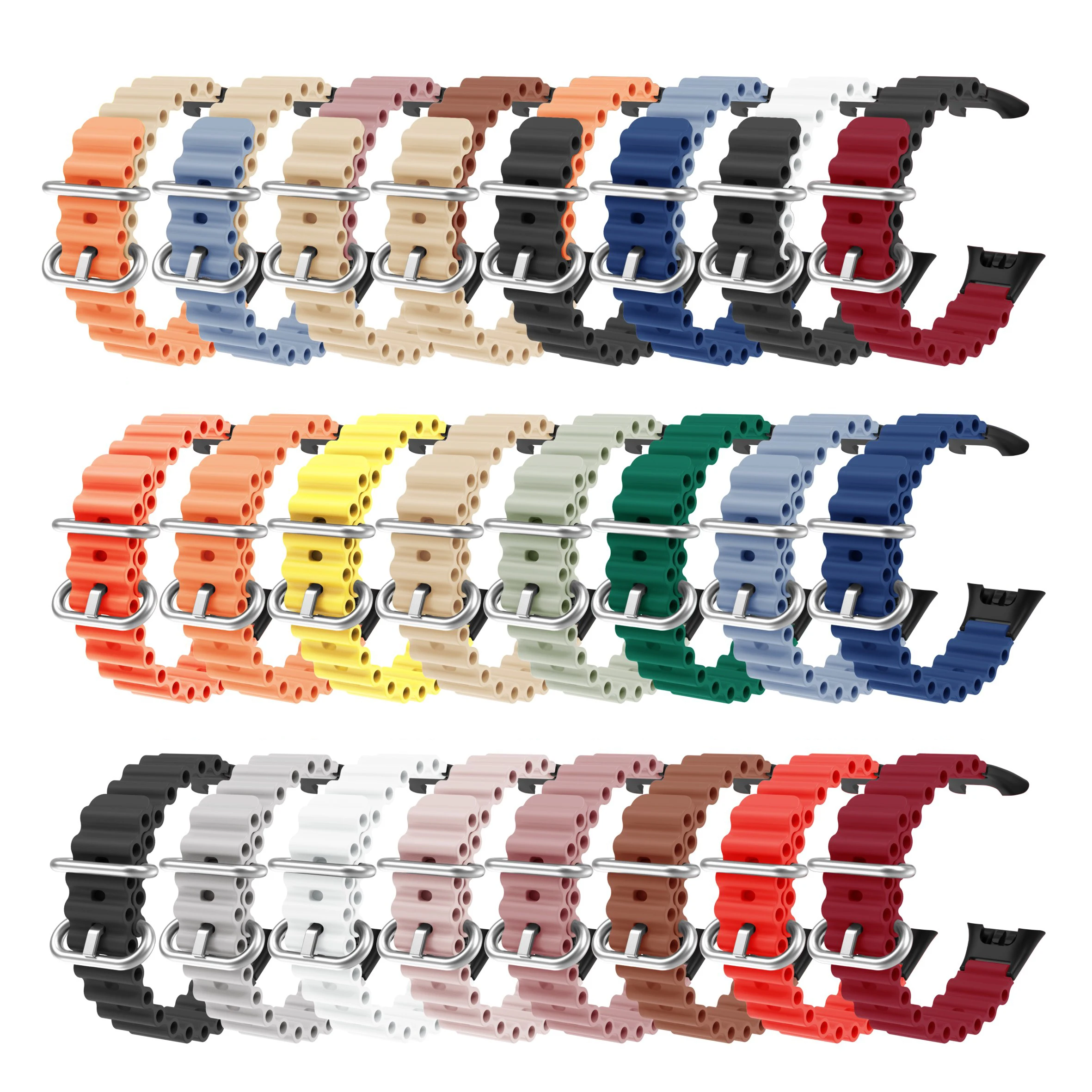 Ocean Rubber Silicone Watchband smartwatch Bracelet Watch Accessories Strap Watchstrap For Xiaomi Band 7 Pro