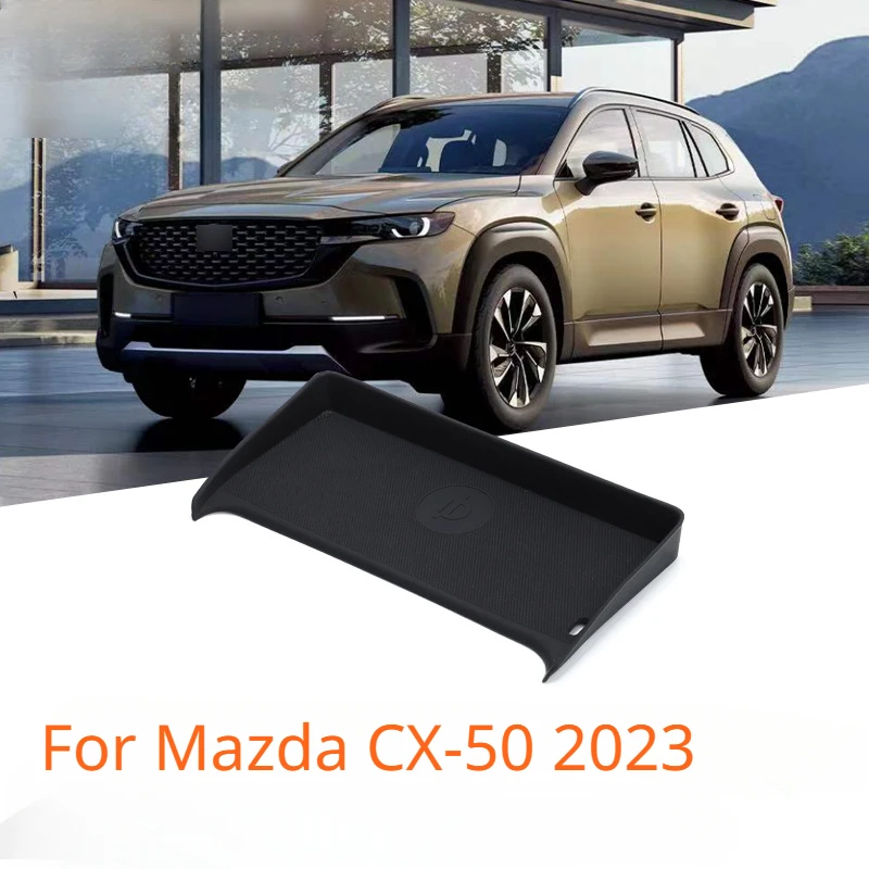 

For Mazda CX-50 2023 Central Control Wireless Charging Silicone Pad Dustproof Placement Storage Decorative Pad Accessories