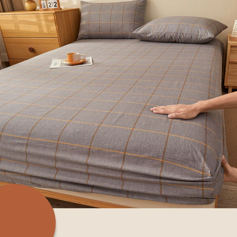 Plaid Quilted Cover Floral No Pillowcase Double Bed 1pc Thicken Waterproof Queen Size For Mattress EM2746-2768