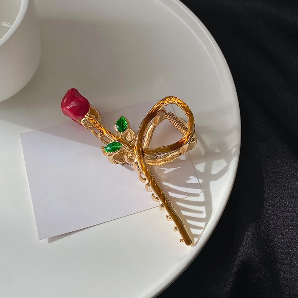 Набор заколок для волос с цветком розы женщин аксессуары из металлического