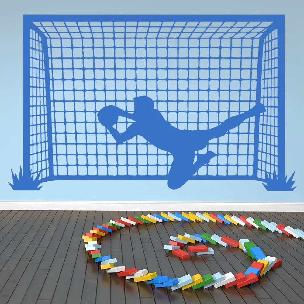 

New design goalie save football vinyl wall decals art decals living room wallpaper children's study decals G-65