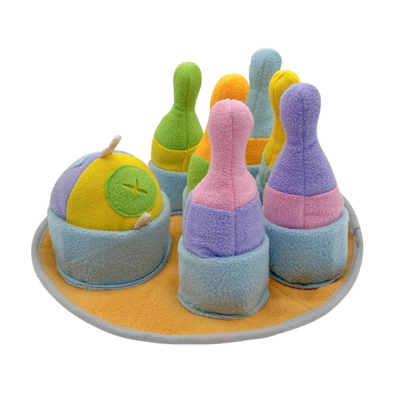 

Snuffle Dog Toys Stuffed Bowling Cute Dispensing Toy Chew-Resistant Chew Toys