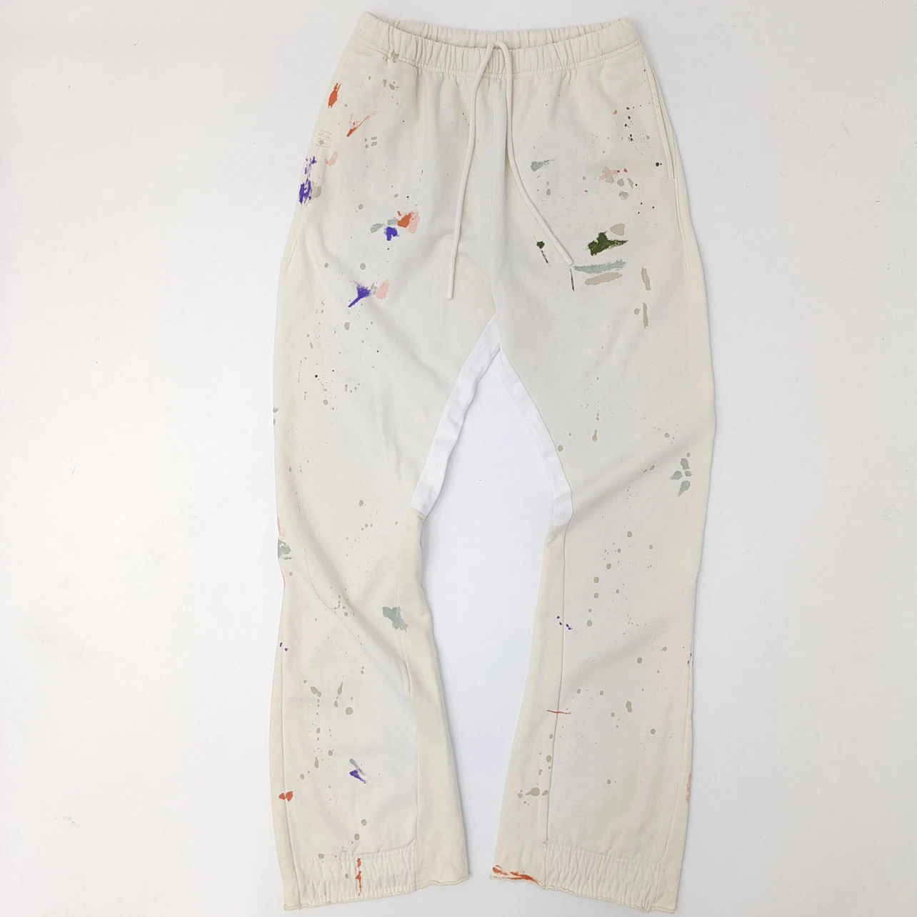 GD 10.0 White Ink Pants Vintage Slacks, Men's Women's High Street Style Pants