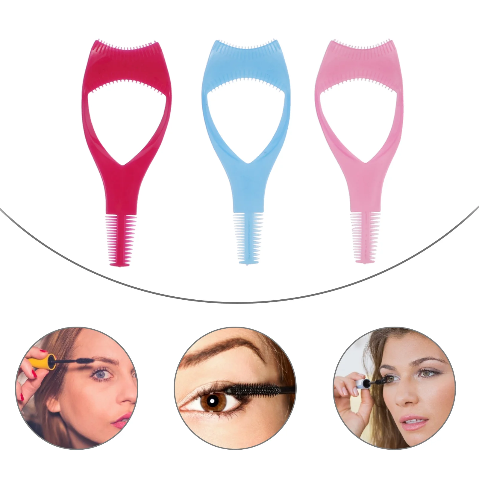 

Eyelash Mascara Shield Guard Applicator Lash Tool Guide Comb Makeup Brush Helper Eye Curler Separator Applying Lower Lashes
