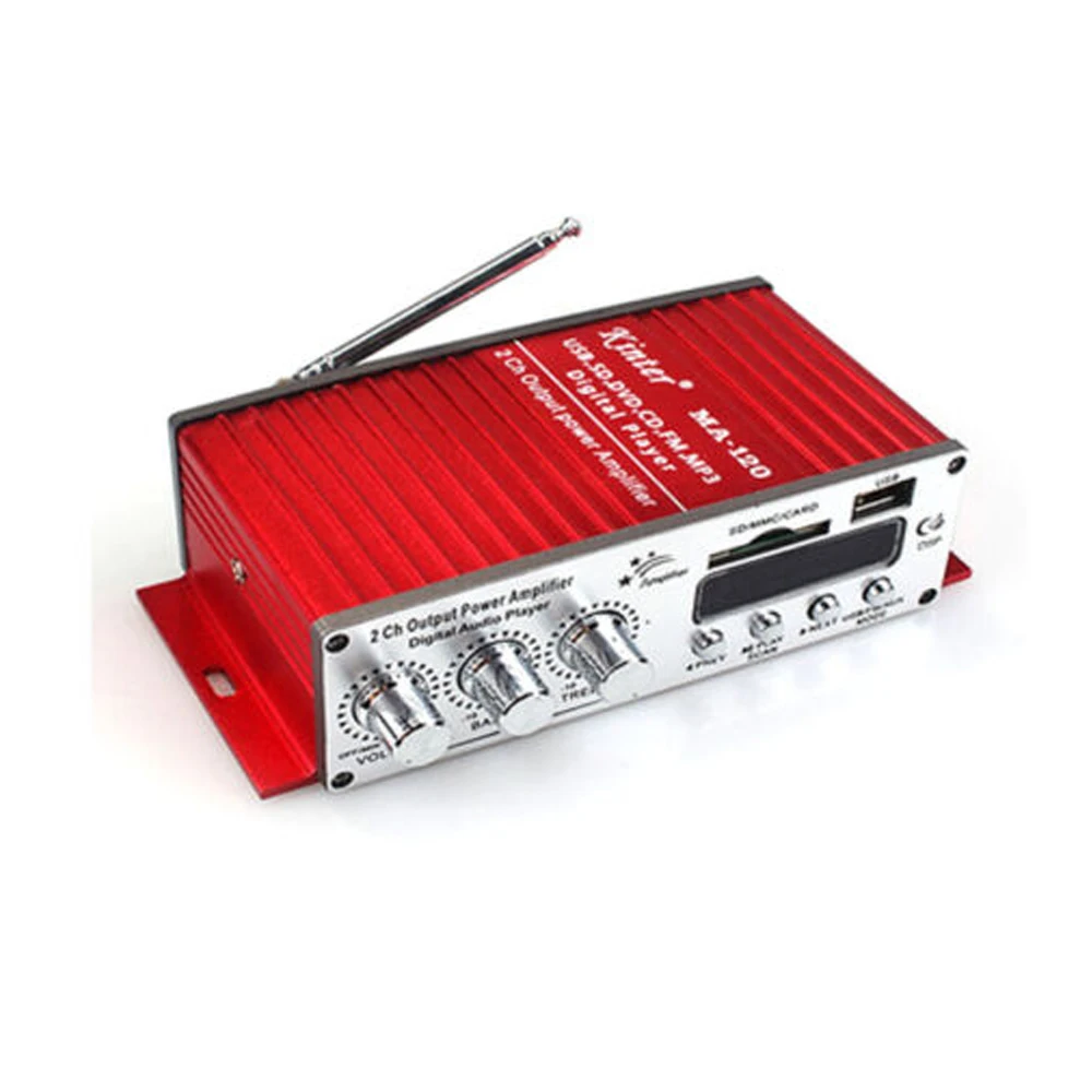 

Kinter MA120 2*50W 12V Car Power Amplifier MP3 Player Disk Memory Card