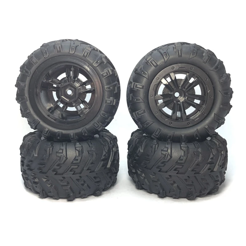 

4Pcs Large Tire Widening Tyre Wheel For Wltoys 144001 124016 124018 124019 12428 HBX 16889 16890 RC Car Upgrade Parts