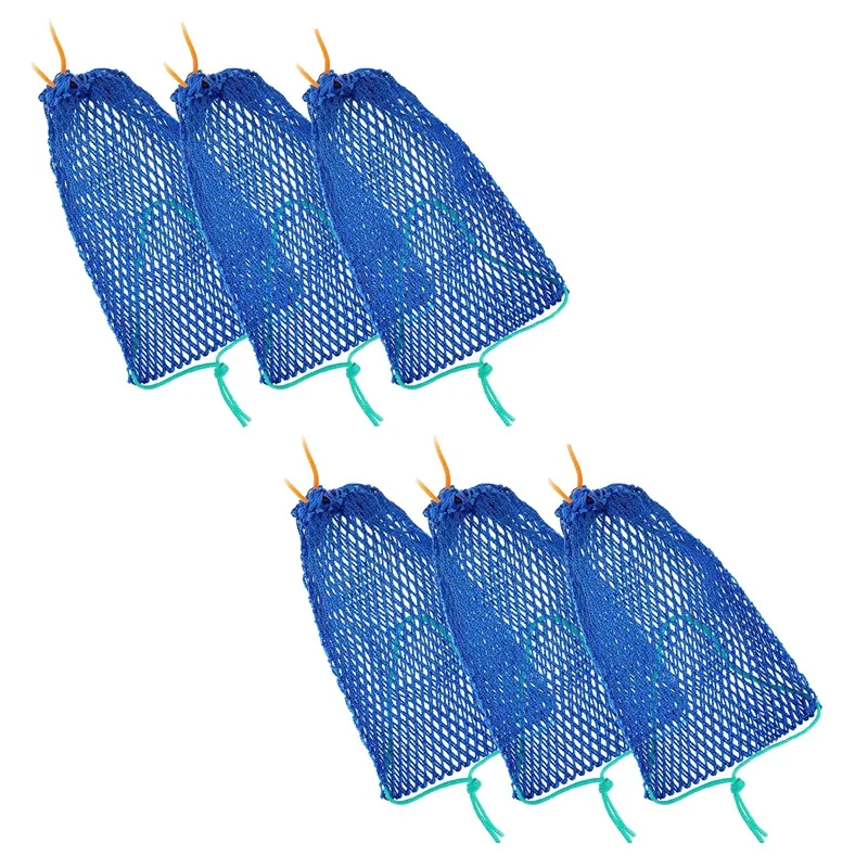 

6Piece Portable Fish Trap Outdoor Crab Snare Mesh Bait Traps Shrimp Net Fishing Accessories