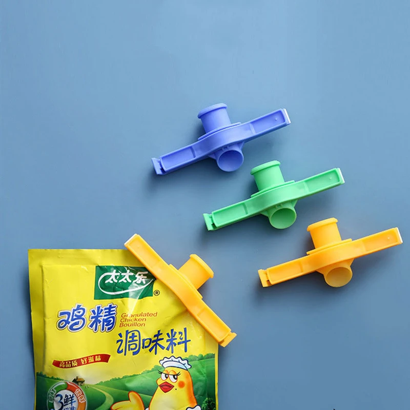 

3 Pcs Portable New Kitchen Storage Food Snack Sealing clip outlet kitchen household packaging bag plastic Kitchen food clip