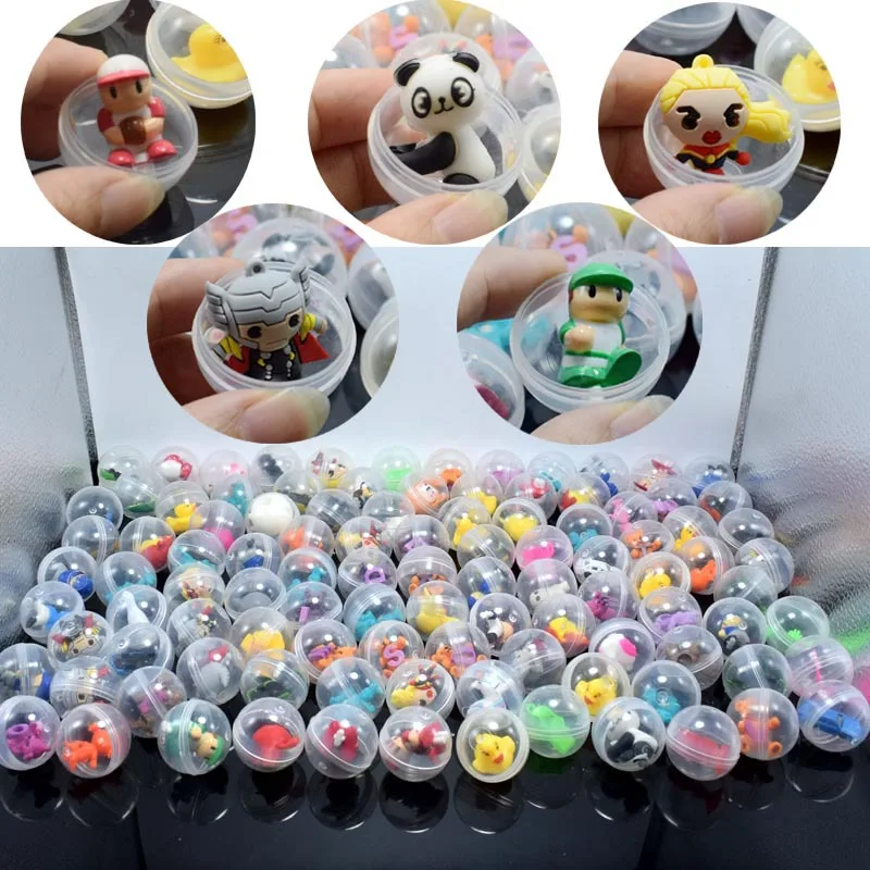 

10PCS mini Novelty Funny Relaxing Toy Mixed Surprise Egg Capsule Egg Ball Model Puppets Toys Kids Children Gift Random Delivery