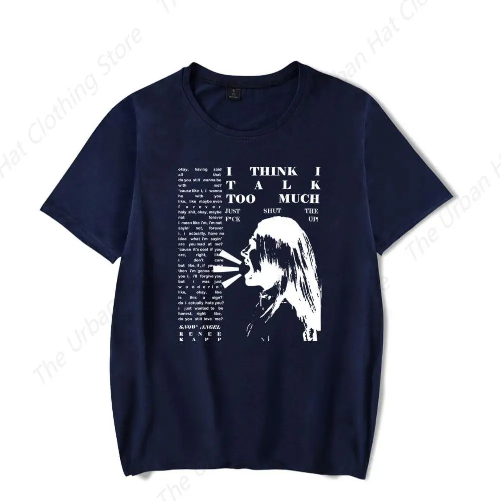 Модная летняя футболка Reneé Rapp Merch для мужчин и женщин Повседневная Уличная