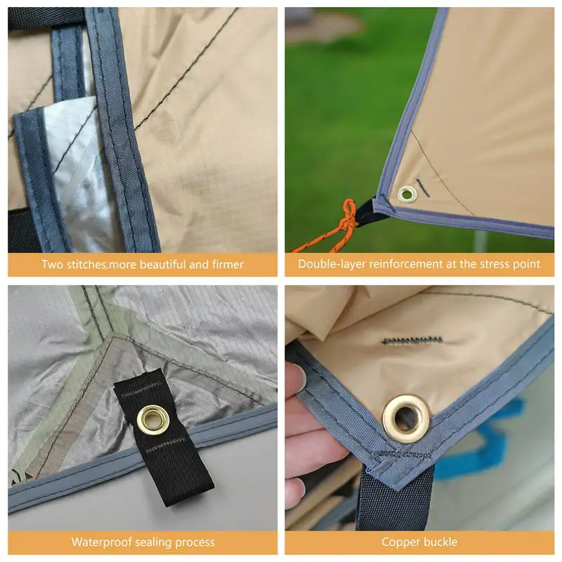 

Free shipping Camping Tarp Hammock Rain Fly Waterproof Backpack Tarp Lightweight Traveling Awning Sun Shelter