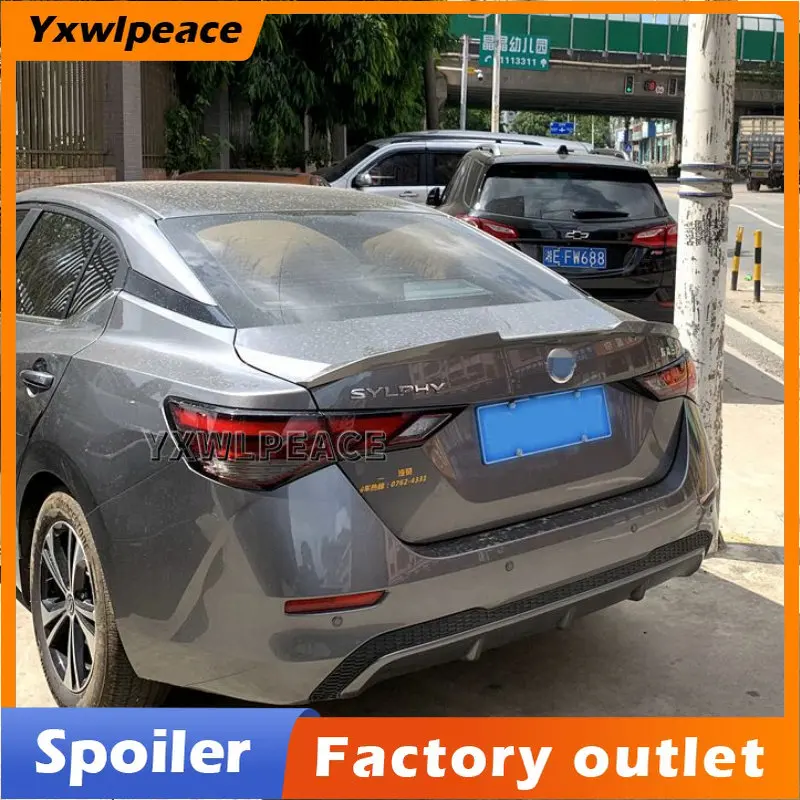 Высококачественный задний спойлер из АБС-пластика Неокрашенный для Nissan Sentra SYLPHY