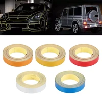 1cmx5m car bicycle reflective stickers fluorescent reflective strips auto safety warning adhesive tape car styling decoration