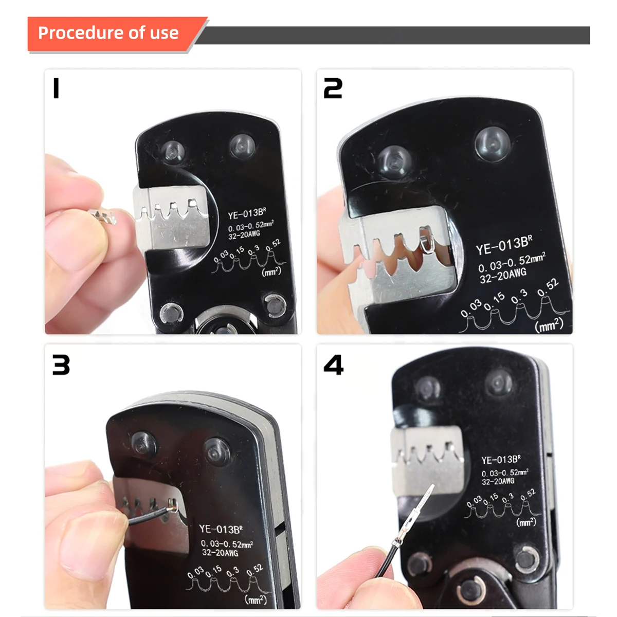 Обжимной Инструмент С Концевой Фрезой Микророзеткой Для XH2.54/PH2.0/ZH1.5 D-Sub Открытыми