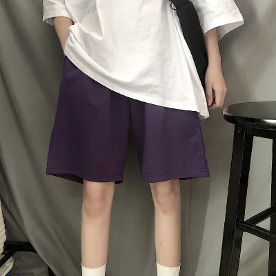 

New Fashion Students Unisex Y2k All-match Ulzzang Chic New Shorts Summer Women Knee-length Loose Korean Harajuku Wide-leg Shorts