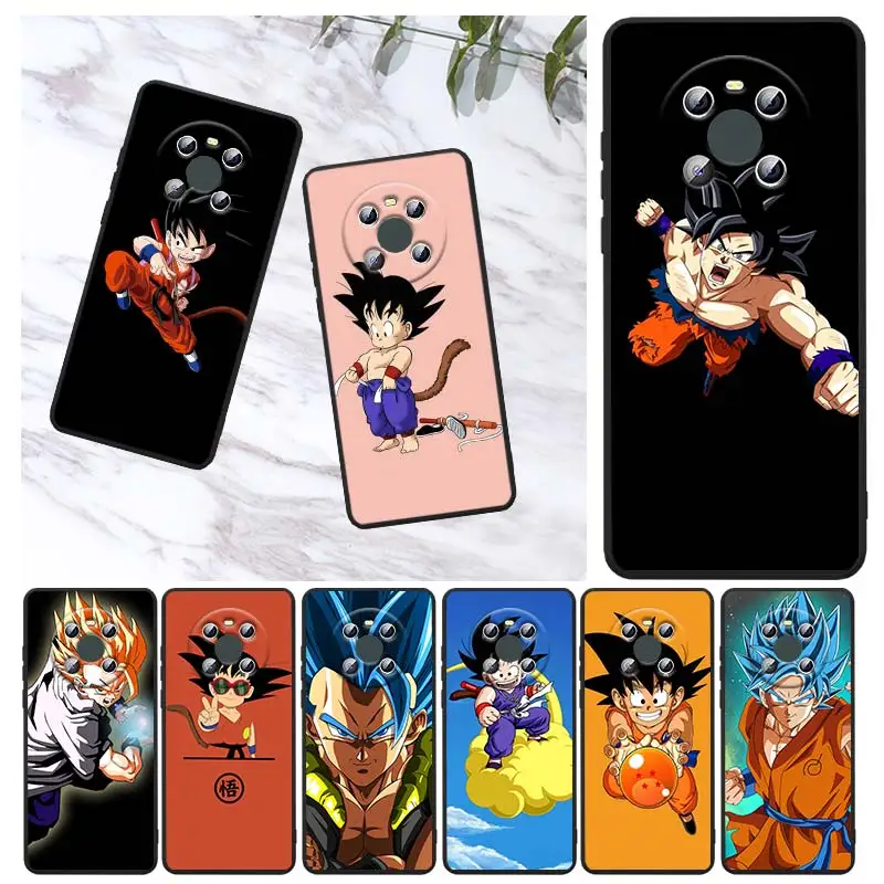 

Goku Anime Dragon Ball For Huawei Mate 40 30 20 X 5G RS Lite P Smart Pro Plus 2019 2020 2021 Z S Black Soft Phone Case Capa