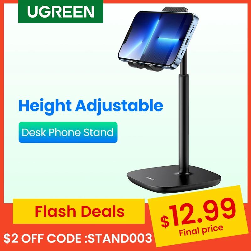 

【New】 Ugreen держатель для телефона регулируемая высота подставка для телефона для iPhone 13 12 Pro Max Xiaomi Samsung Huawei мобильный телефон Подставка для пла...