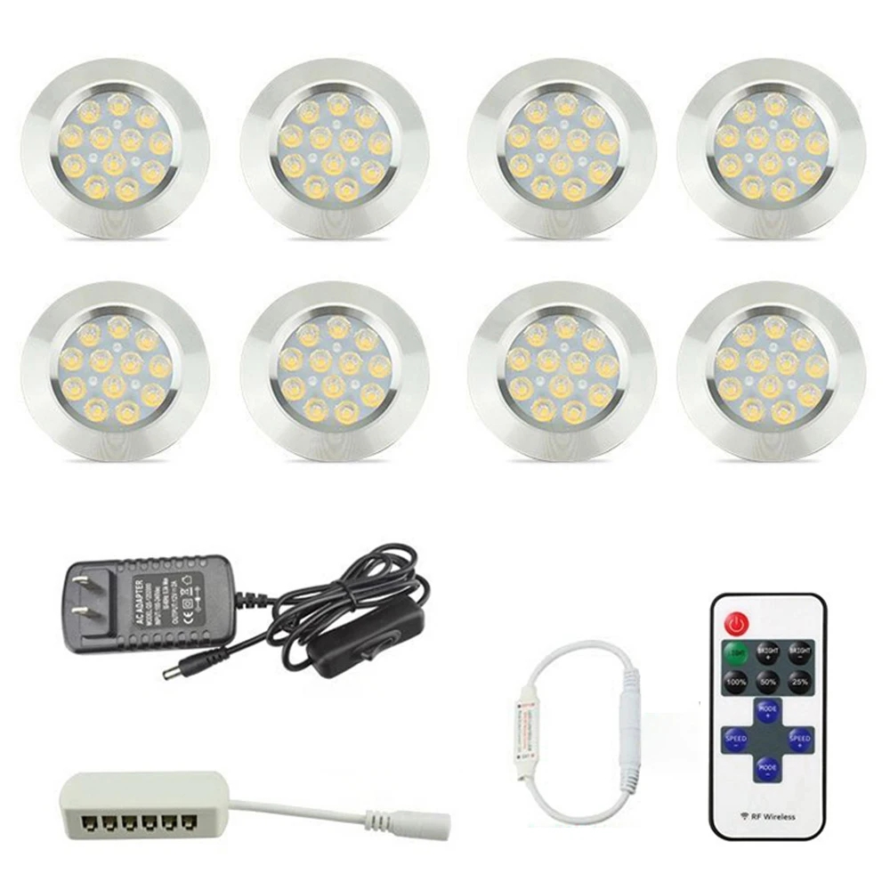 

For Lights Recessed Cabinet Puck Under Kitchen Kit Closet Spotlight Lights Lights Cupboard Ultra-thin Dimmable