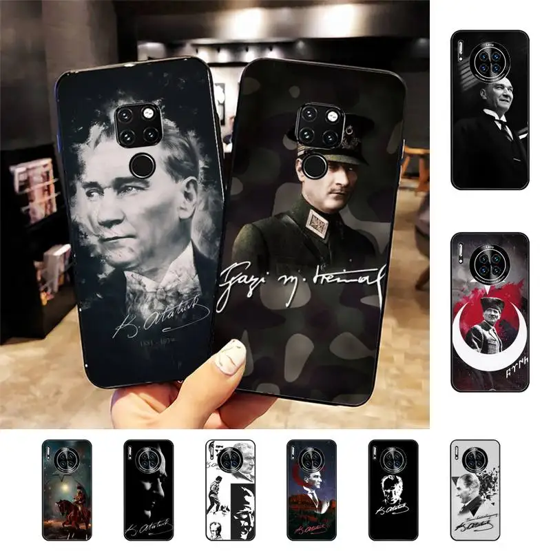 

Turkey Mustafa Kemal Ataturk Phone Case For Huawei Nova 3I 3E mate 20lite 20Pro 10lite Luxury funda case