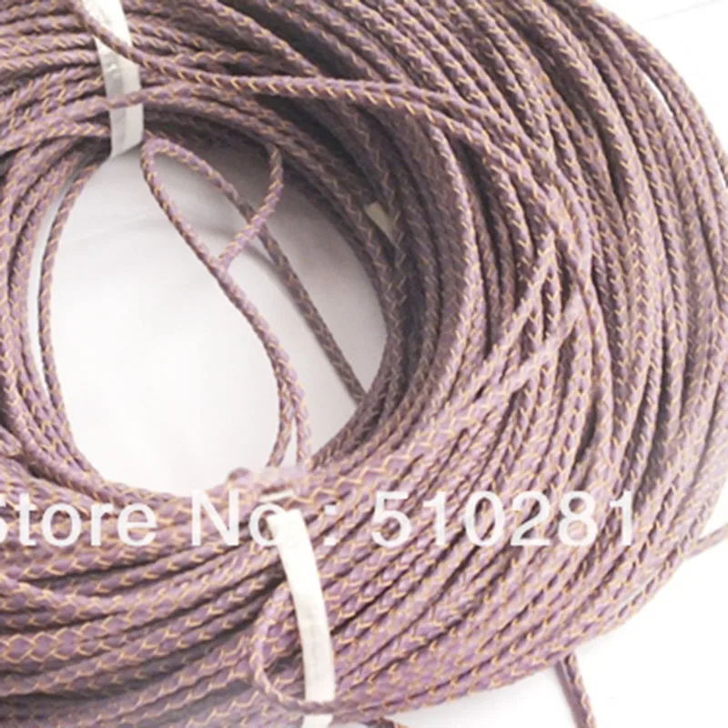 Рисунок 6 - 50 м. Круглый Плетеный сердечник из натуральной кожи