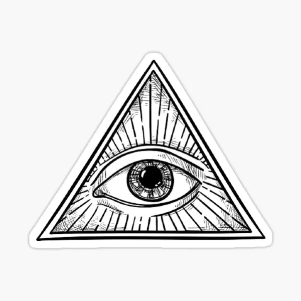 Наклейка глаза Бога Freemasons аксессуары для ноутбука наклейка на окно автомобиля