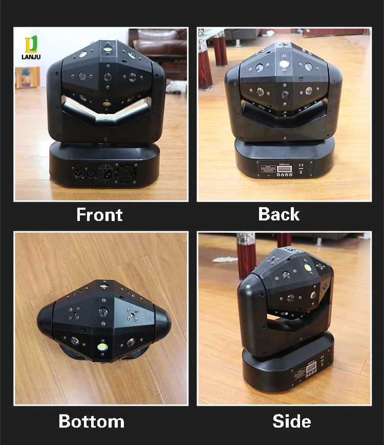 LED150W 3 в 1 Мобильная Лазерная лампа RGBW Луч Стробоскопическая проекция вращающаяся