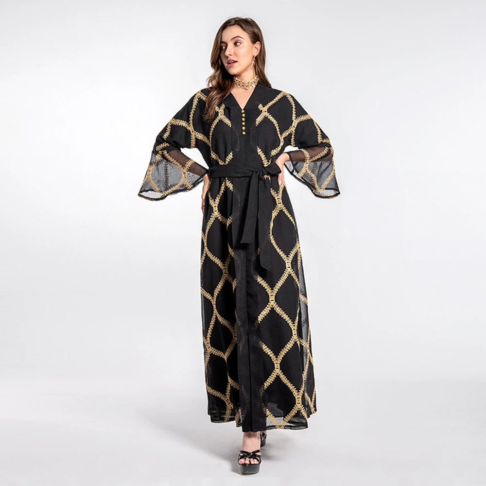 

Caftan Abaya Дубай, турецкие африканские платья для женщин, мусульманское платье, Caftan Marocain Djellaba, длинное женское платье