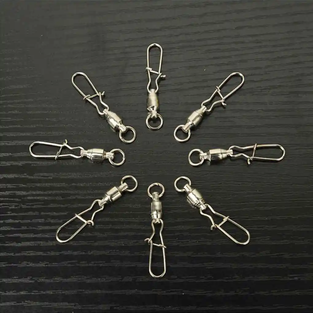 

50 шт. шариковый Подшипник шарнирный с красивым карабином застежка рыболовный соединитель снасти наборы инструментов