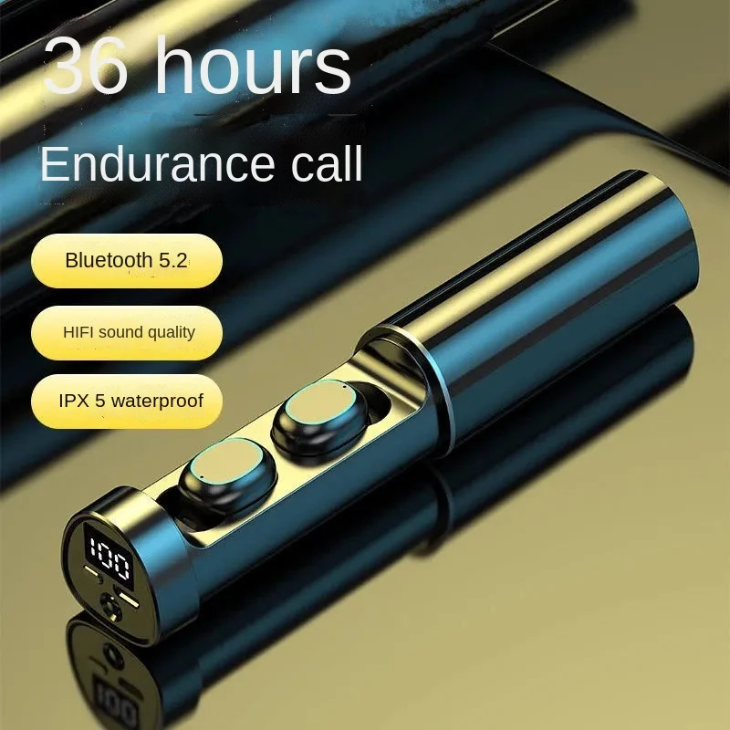 

wireless earbuds 5.2 Chip Earphone Bluetooth Earphones LED Flashlight in Ear Headphones Blutooth Gaming Headset