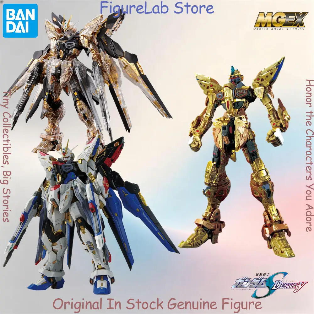 Фото Оригинальная фигурка Bandai MGEX ZGMF-X20A Strike Freedom Gundam, в наличии, аниме-модель Kidou Senshi Gundam, коллекционная игрушка в коробке №1
