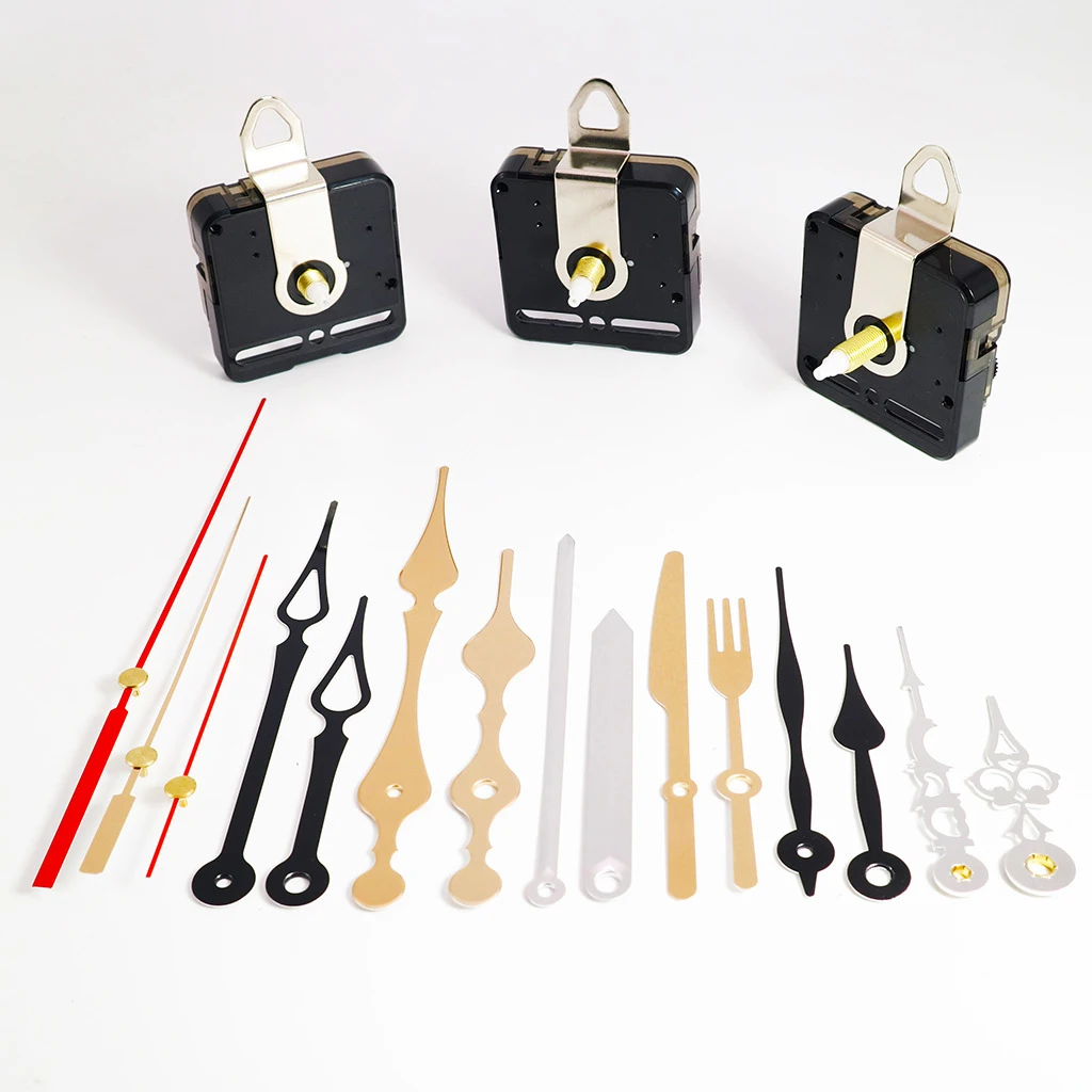 

Silent Clock Movement Mechanism Repair Replacement Tool Metal Hands Clock