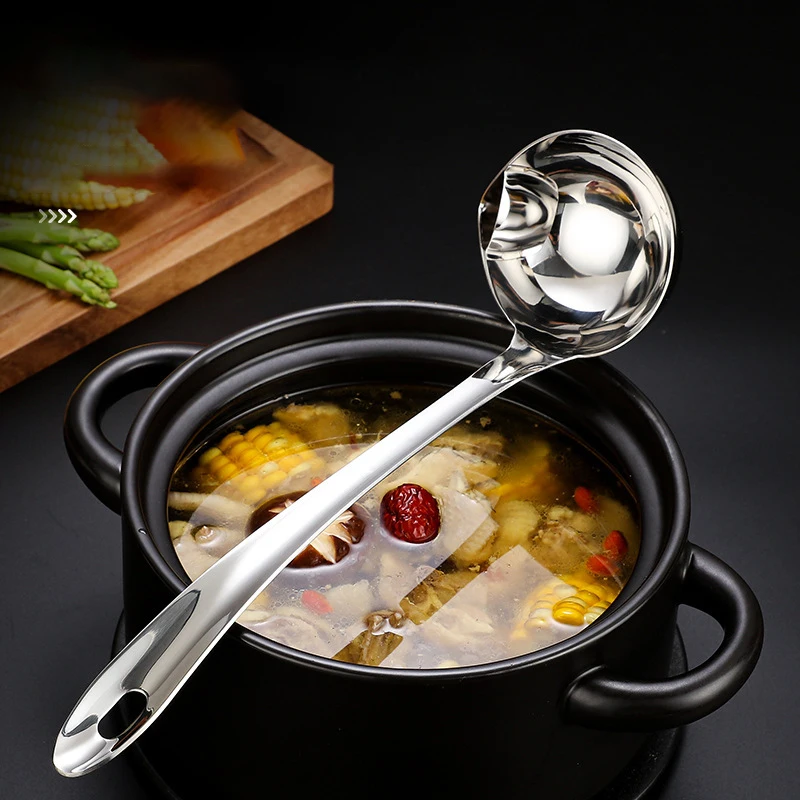 Ложка для масляного фильтра из нержавеющей стали сепаратор жира йогурта ковш