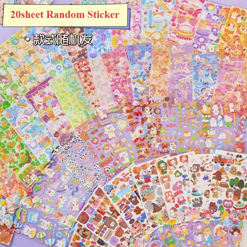 

Стикеры мультяшные животные 20 шт