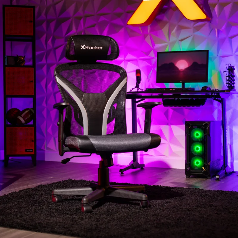 

X Rocker Voyage Mesh Gaming Chair, Black office chair recliner chair office furniture