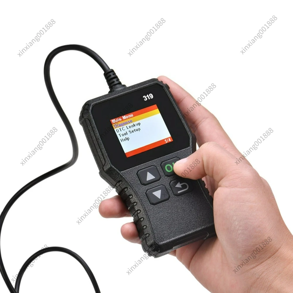 Фото Диагностический сканер OBD2 CR319 CR3001 для диагностики неисправностей двигателя автомобиля, универсальный инструмент №3