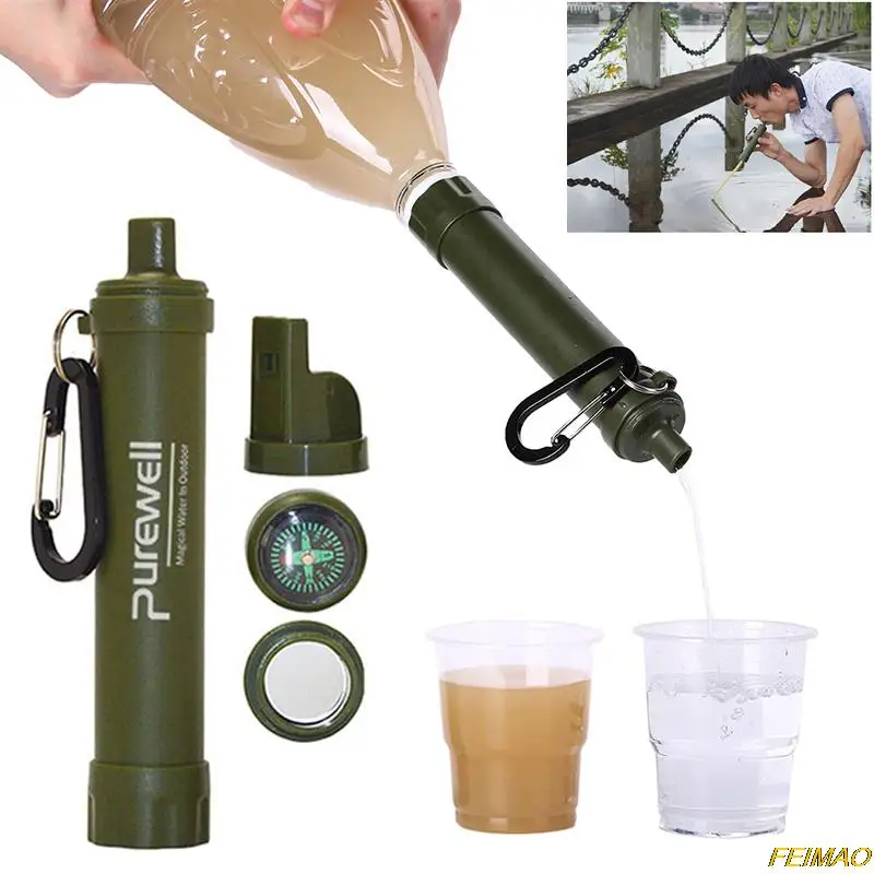 Filtration Straw Emergency Outdoor Survival Tool For Trekking Wilderness Adventure Hunting