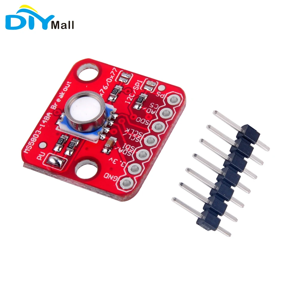 

DIYmall GY-MS5803-14BA высокоточный датчик высоты давления жидкого газа для интерфейса Arduino с высоким разрешением I2C SPI