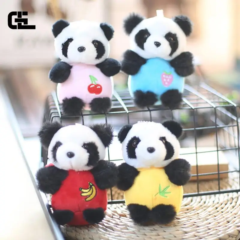 

1PC Cartoon Plush Cute Panda Keychain Backpacks Car Bag Keyring Men Women Charm Panda Pendants Birthday Gift 12cm