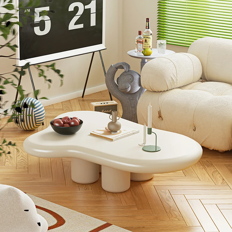 

Irregular Coffee Table Small Space Luxury Console Wooden Center Living Room Tables Couch Console Muebles Hogar Nordic Furniture