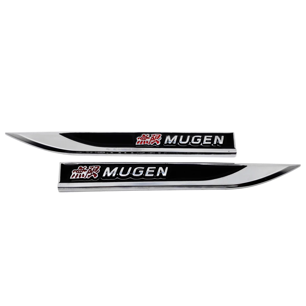 

Car Styling Mugen Sticker For Honda Accord Civic CRV Crosstour HRV Jazz Pilot Odyssey City Metal Decal Side Emblem 3D Badge