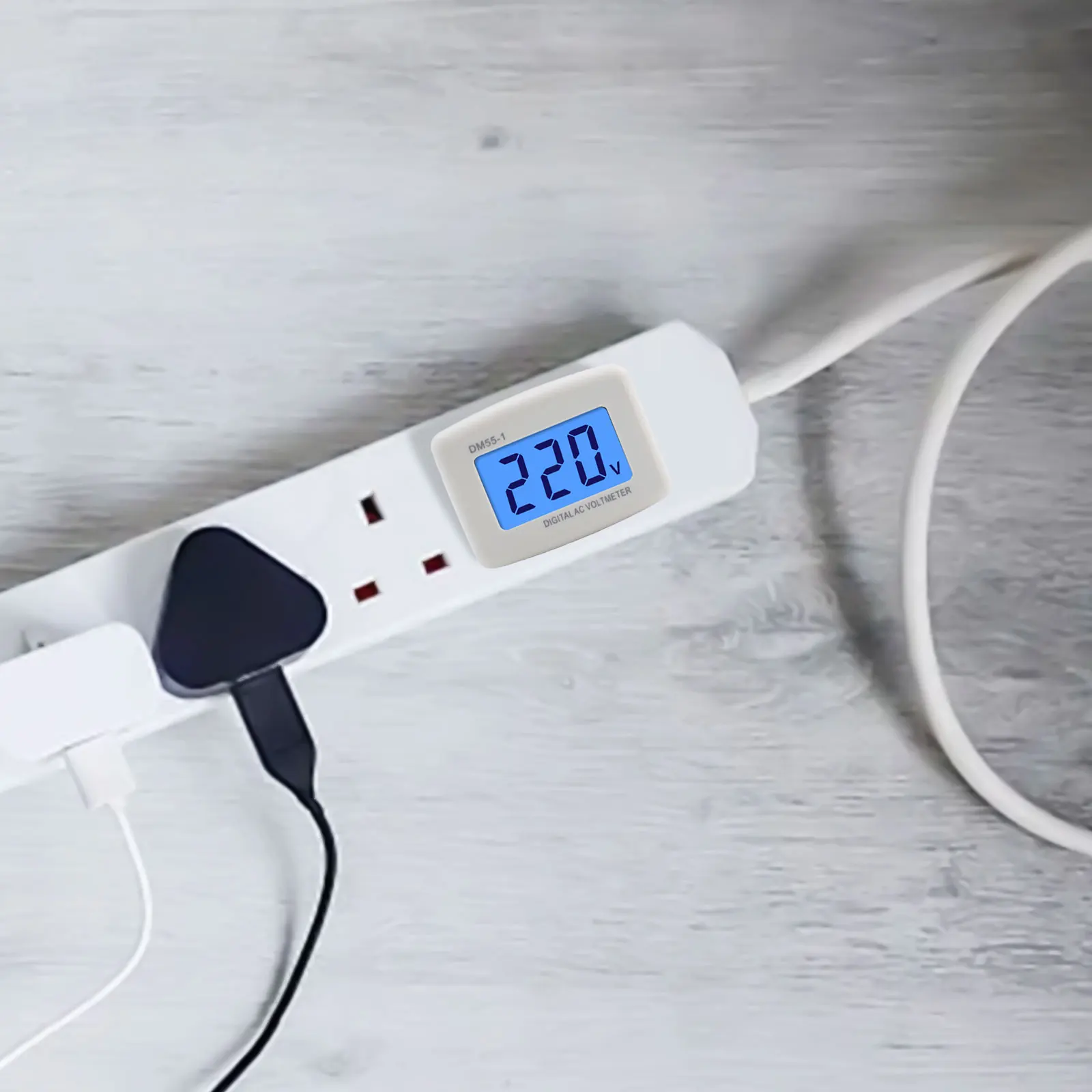 Вольтметр переменного тока тип DM55-1 110 В-220 В цифровой ЖК-дисплей вольтметр