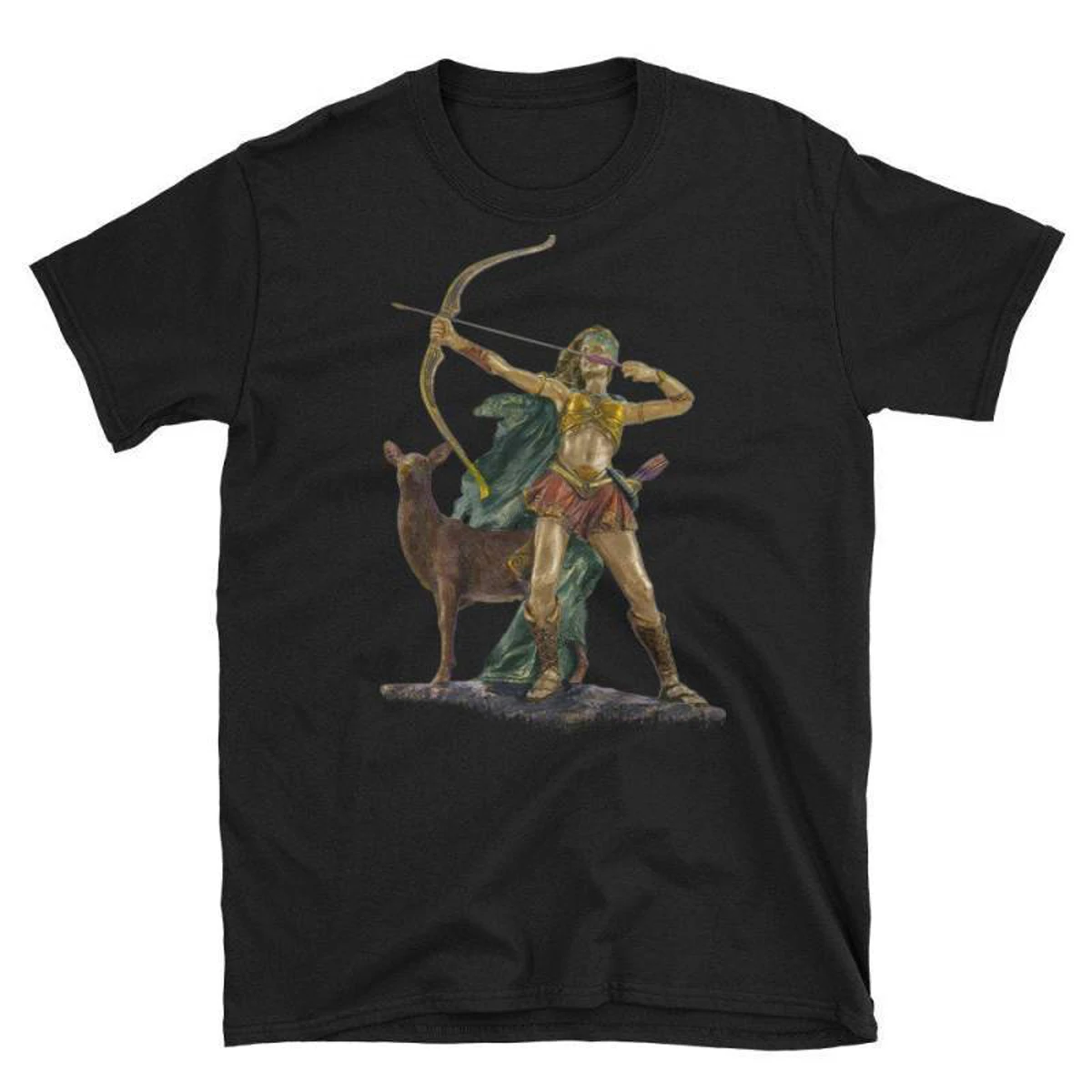 

Greek Goddess of Hunting Artemis Greek mythology T-Shirt. Summer Cotton Short Sleeve O-Neck Mens T Shirt New S-3XL