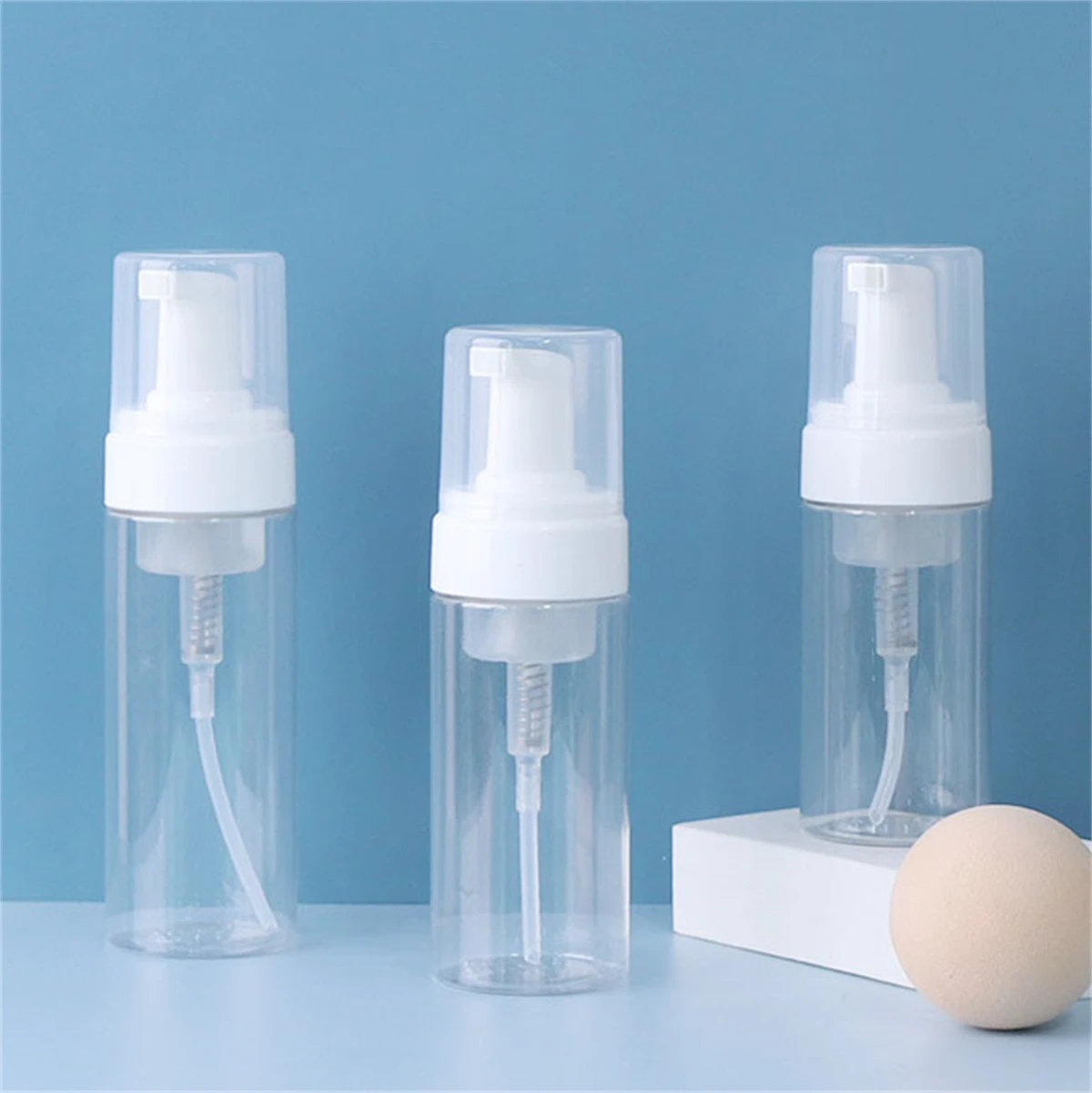 

100ml 200ml 250ml PET Bottle and Foaming Pump for tan mousse salon hair products liquid cleansers foam bottle