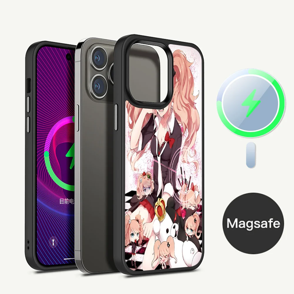 Чехол для телефона D-Danganronpa магнитный чехол iPhone 16 14 13 12 11 15 Pro Max Plus беспроводной