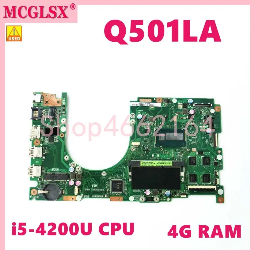 

Q501LA i5-4200U CPU 4G-RAM Материнская плата ASUS Q501 Q501L Q501LA материнская плата для ноутбука 100% протестирована ок использованная