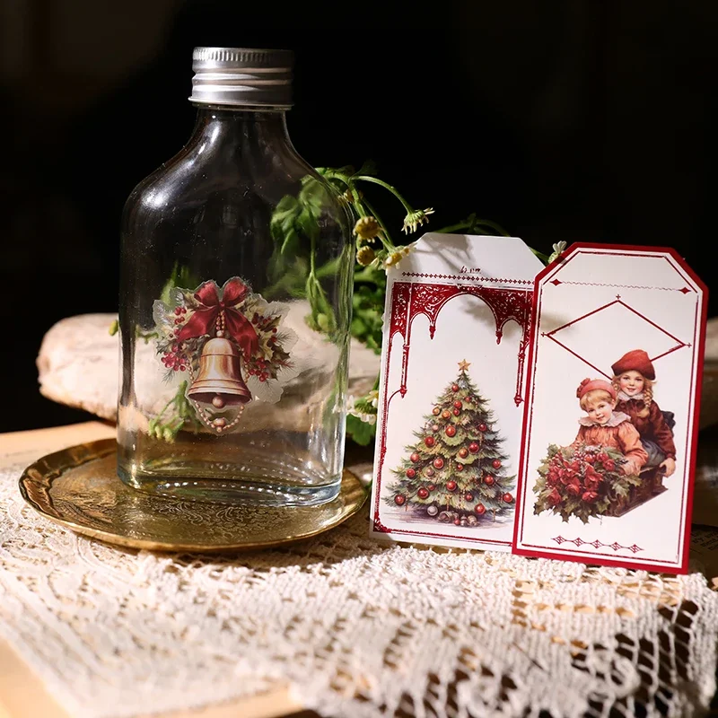 Винтажные рождественские наклейки