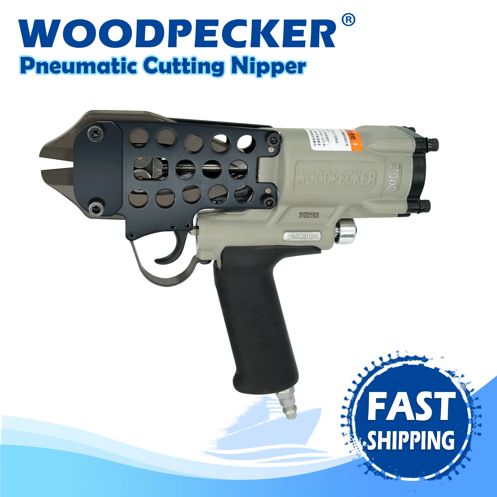 WOODPECKER CTQ4XD Пневматические кусачки для резки проволоки диаметром 3-4 мм ножницы с